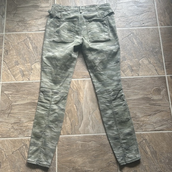 Anthropologie HEI HEI Camoflauge Army Straight Leg Utility Pants Size 25 - Picture 11 of 13
